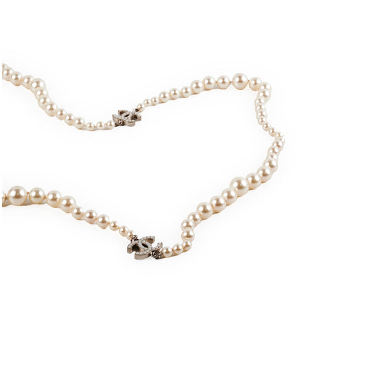Chanel CC Logo Pearl Necklace - photo 1