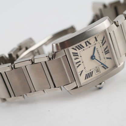 Cartier Medium Tank Francaise 27mm Stainless Steel Watch W51011Q3 - photo 8