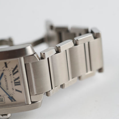 Cartier Medium Tank Francaise 27mm Stainless Steel Watch W51011Q3 - photo 7