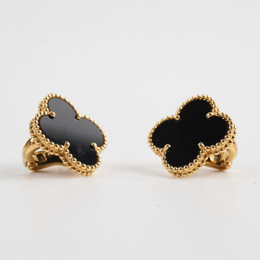 Van Cleef & Arpels Magic Alhambra Onyx Earrings - photo 2
