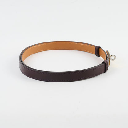 Hermes Kelly Belt Dark Brown Two Tone Hardware - photo 2