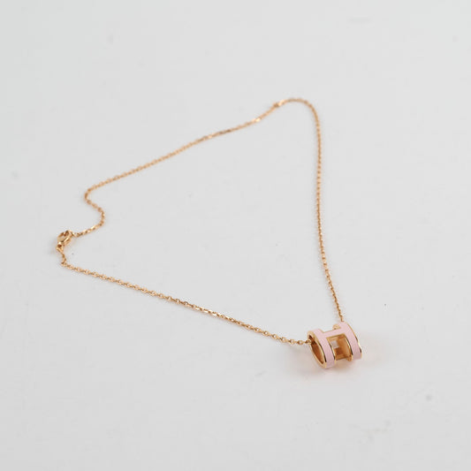 Hermes Pop H Necklace Rose Dragee - photo 2