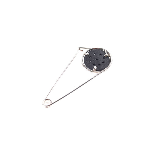 Loewe Button Brooch Silver/Black - photo 1