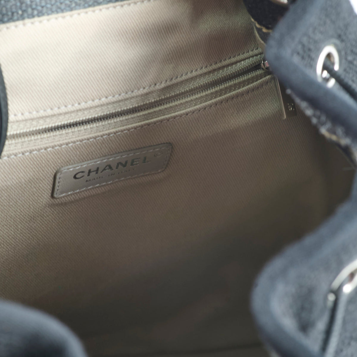 Chanel Deauville Backpack Navy Blue - photo 6