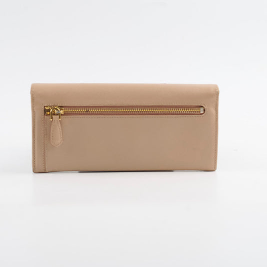 Prada Bow Saffiano Wallet Beige - photo 2