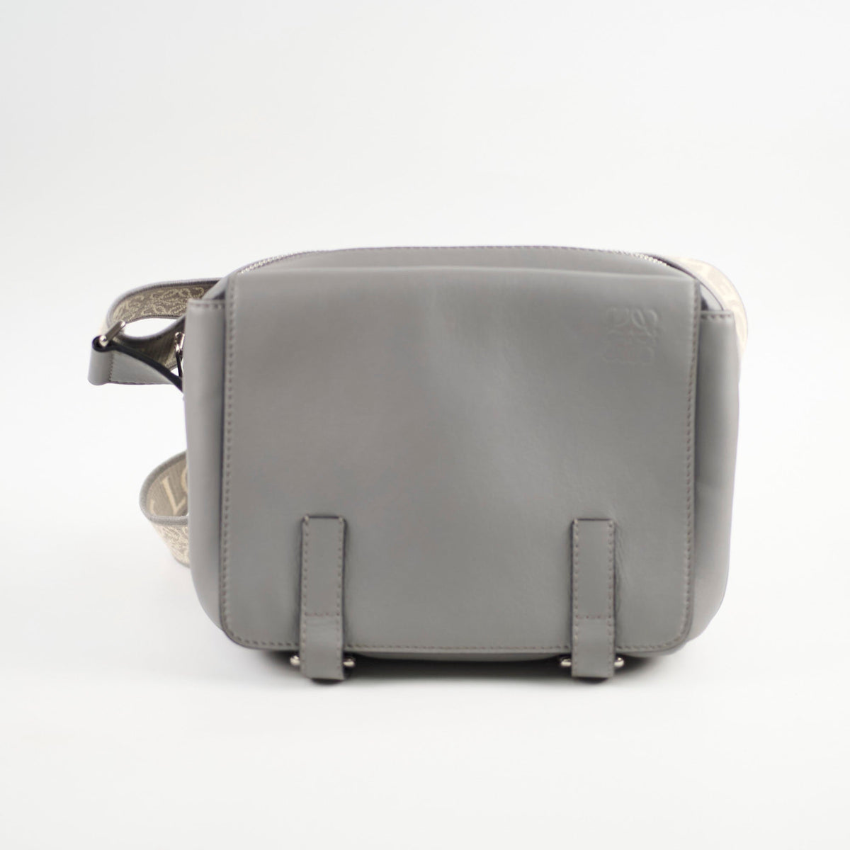 Loewe Military Messenger Crossbody Bag Grey - photo 2