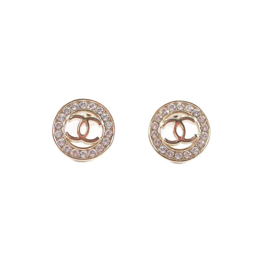 Chanel Round CC Crystal Earrings Costume Jewellery - photo 1