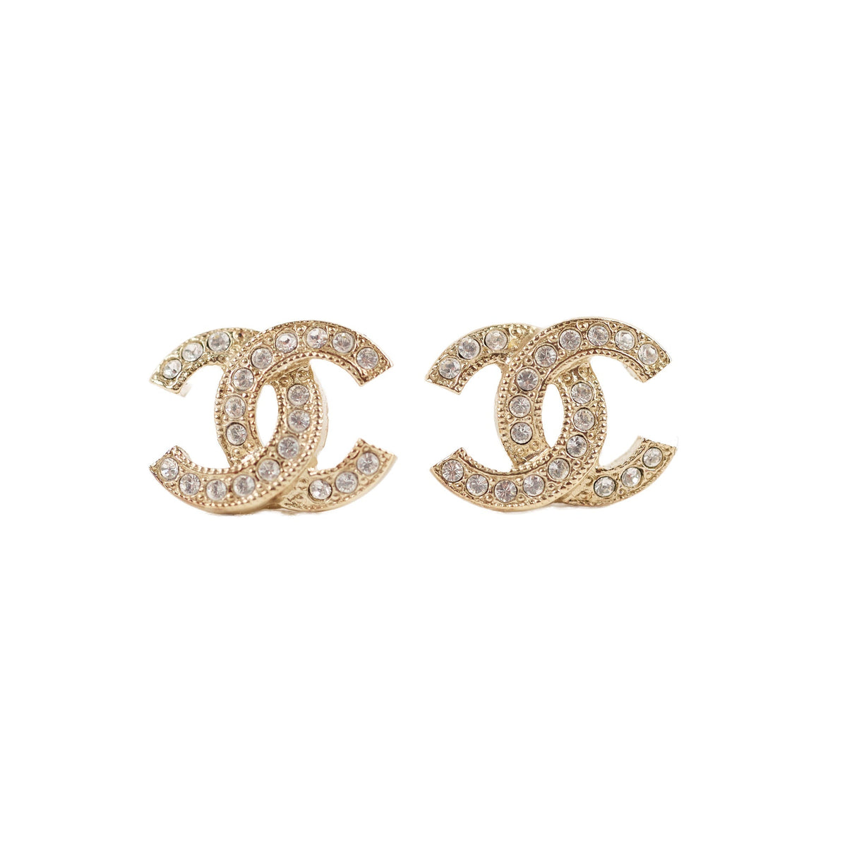 Chanel CC Crystal Earrings Costume Jewellery - photo 1