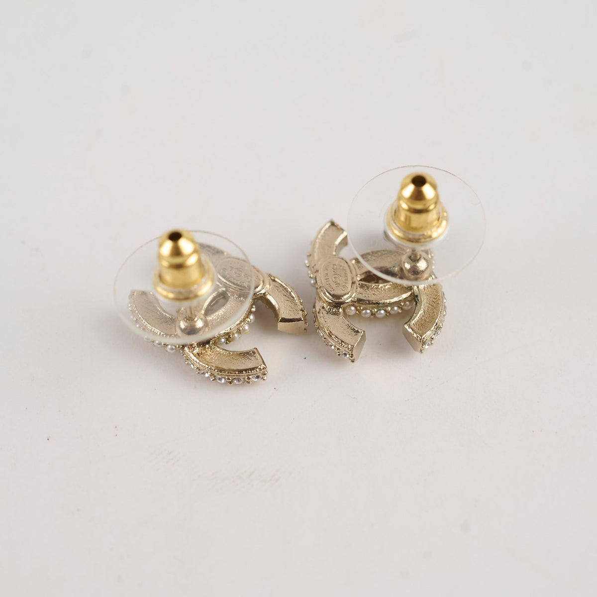 Chanel CC Crystal/Pearl Earrings Costume Jewellery - photo 3