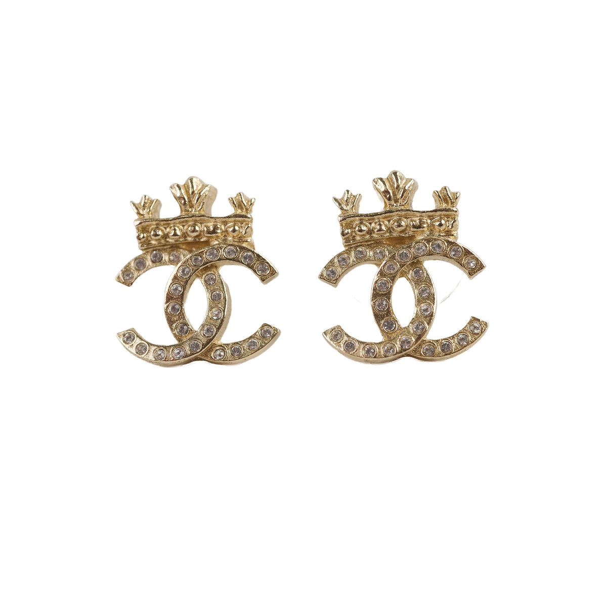 Chanel CC Crystal Earrings Costume Jewellery - photo 1