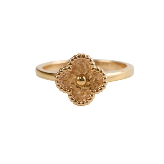 Van Cleef & Arpels Sweet Alhambra Ring Size 51 Rose Gold - photo 1