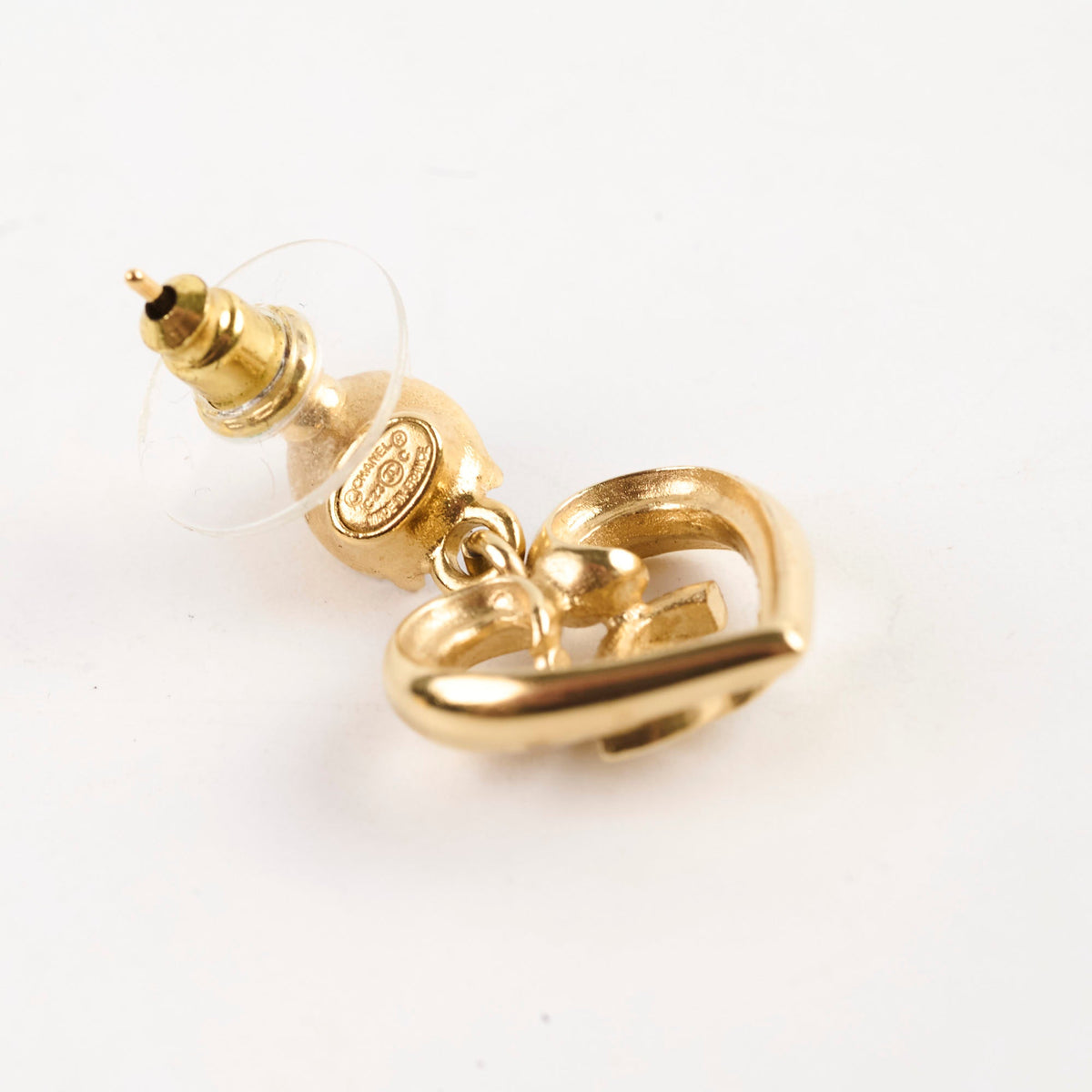Chanel CC Crystal Heart Drop Earrings - photo 4