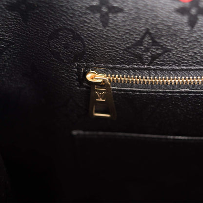 LV Onthego X Uf Black and Tufted Gm Red Monogram Canvas Tote - image 5