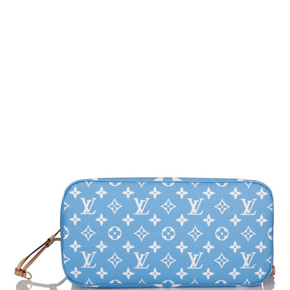 Louis Vuitton Blue By The Pool Giant Monogram Neverfull MM - photo 7