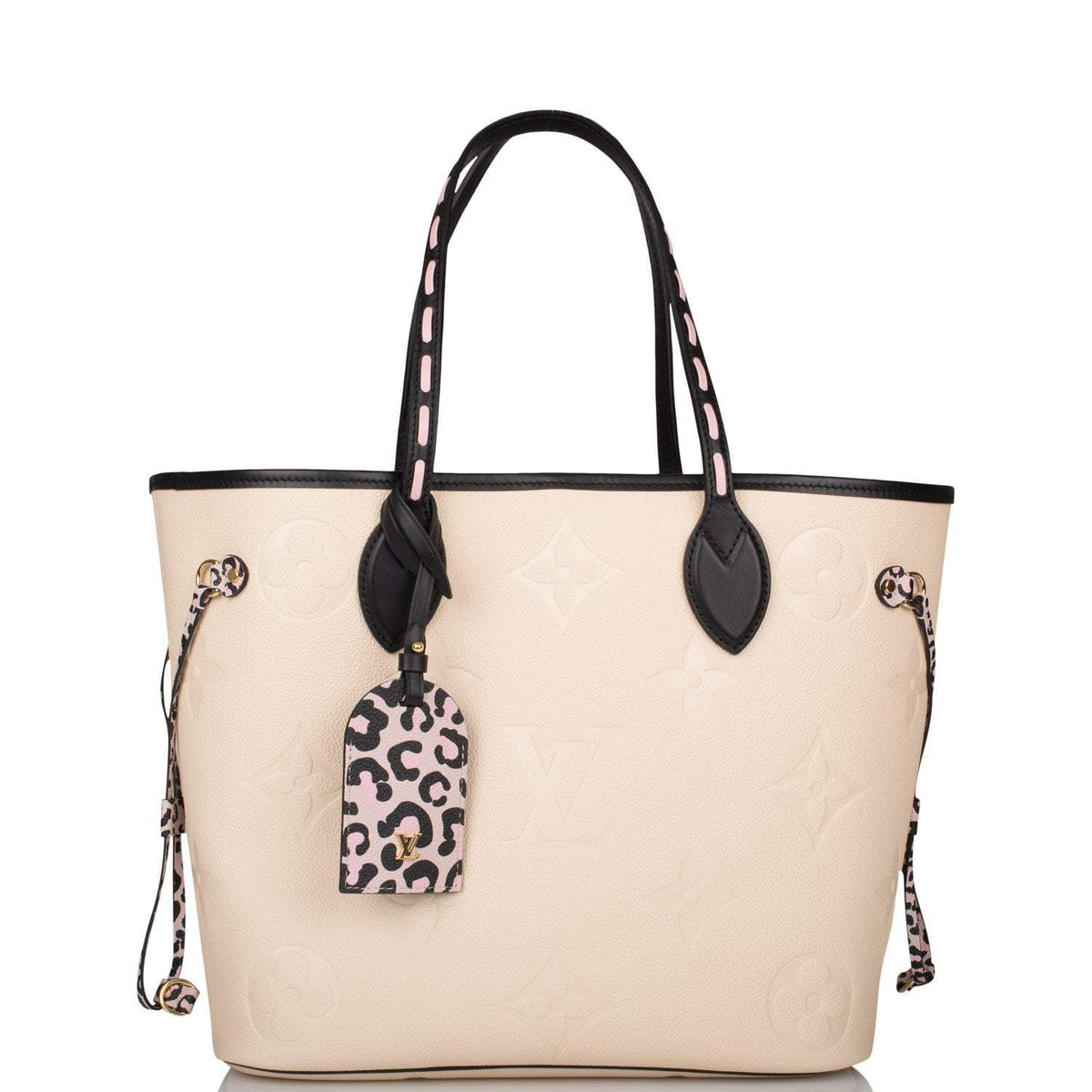 Louis Vuitton Cream Wild At Heart Giant Monogram Empreinte Neverfull MM - photo 2