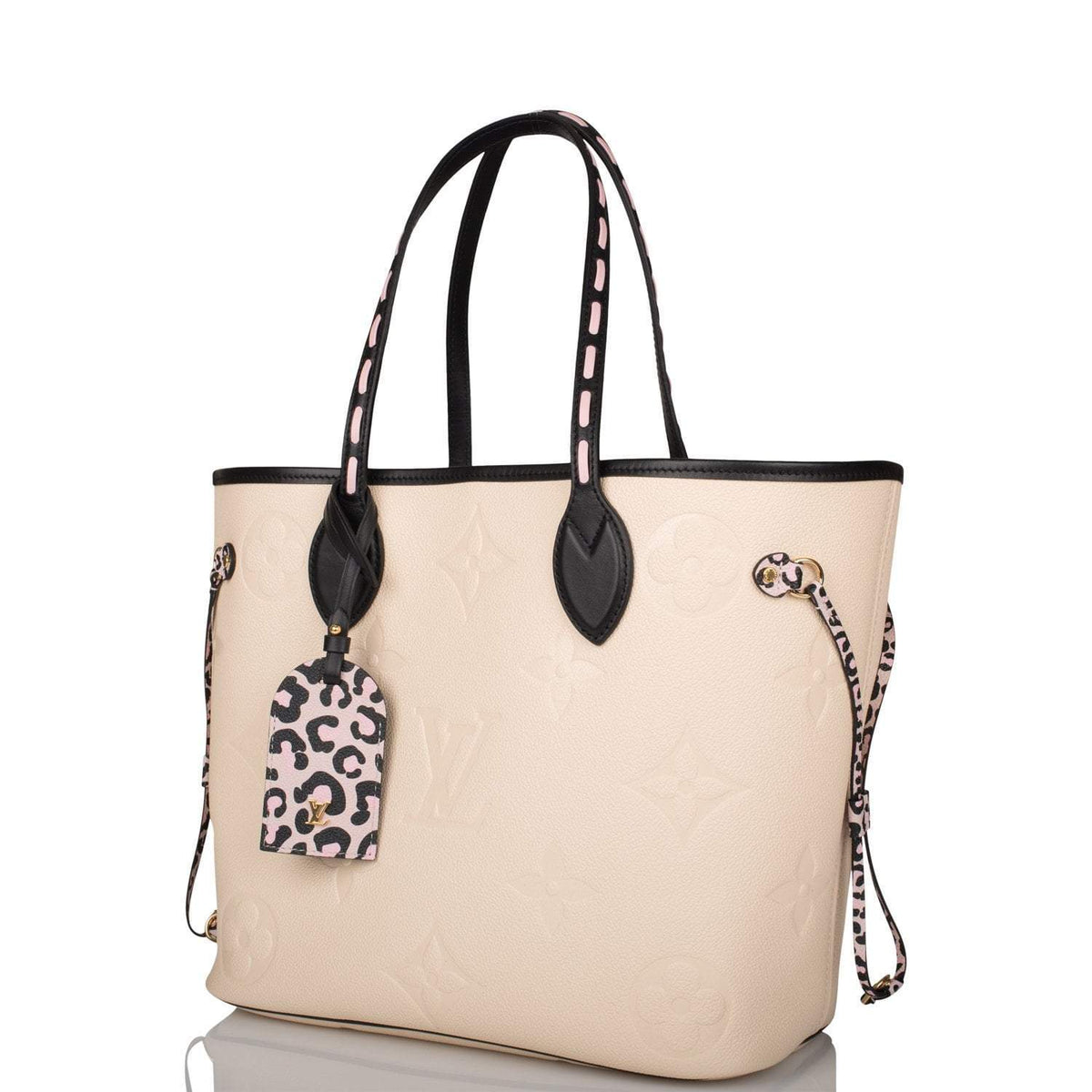 Louis Vuitton Cream Wild At Heart Giant Monogram Empreinte Neverfull MM - photo 5