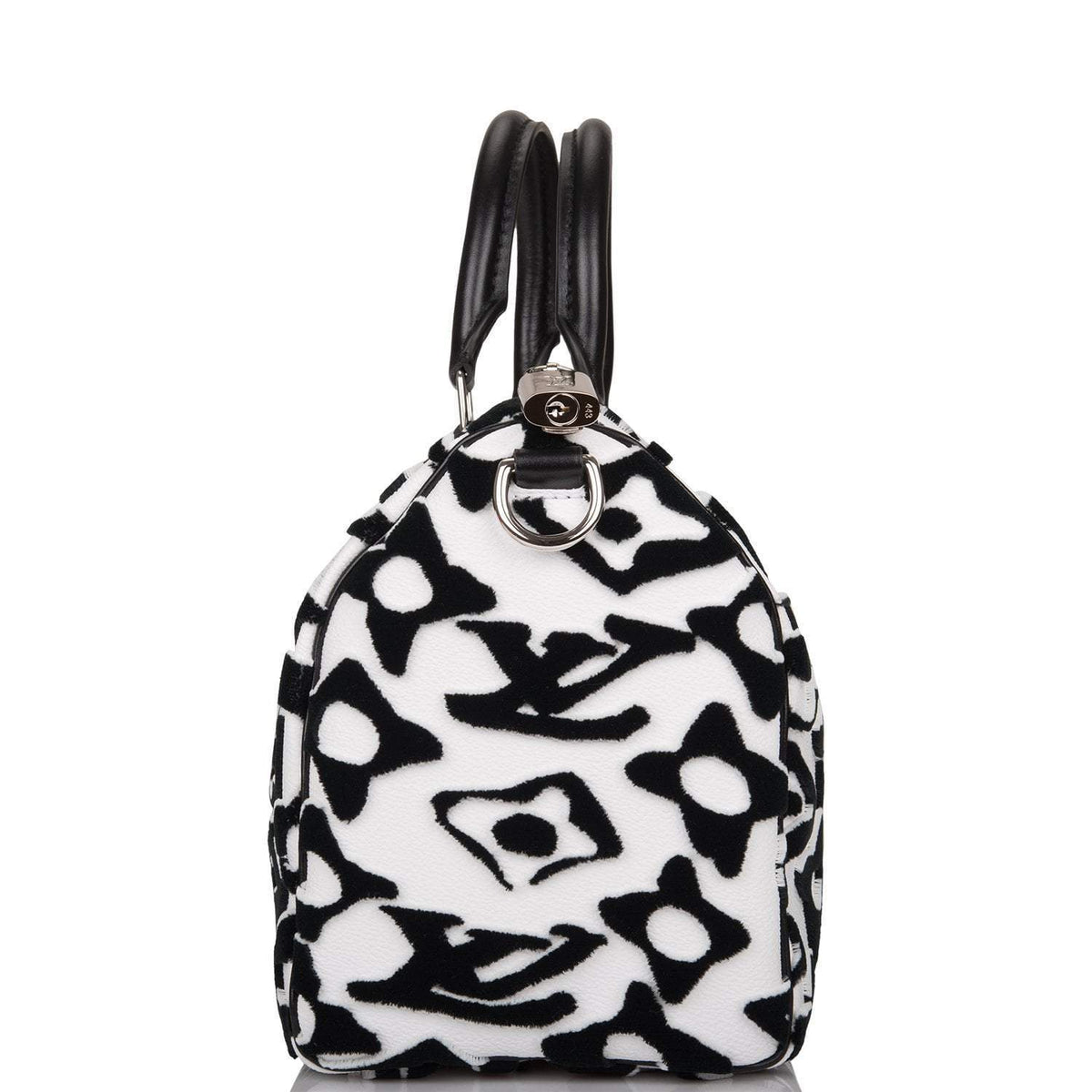 Louis Vuitton x UF Black and White Tufted Monogram Speedy Bandouliere 25 - image 3