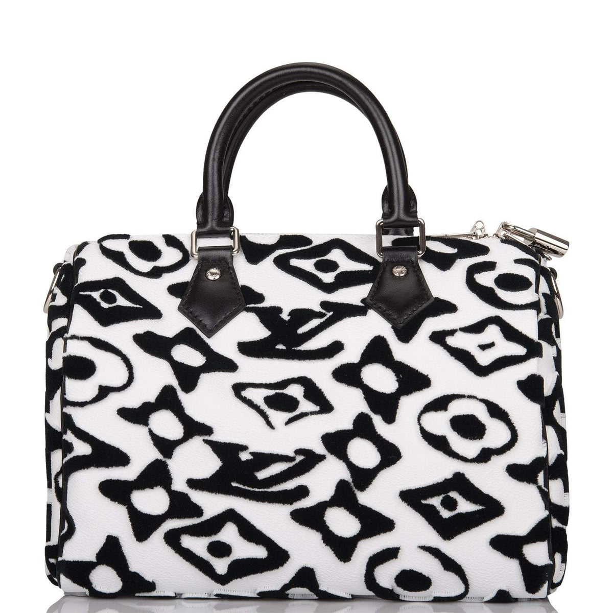 Louis Vuitton x UF Black and White Tufted Monogram Speedy Bandouliere 25 - photo 4