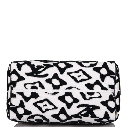 Louis Vuitton x UF Black and White Tufted Monogram Speedy Bandouliere 25 - photo 6