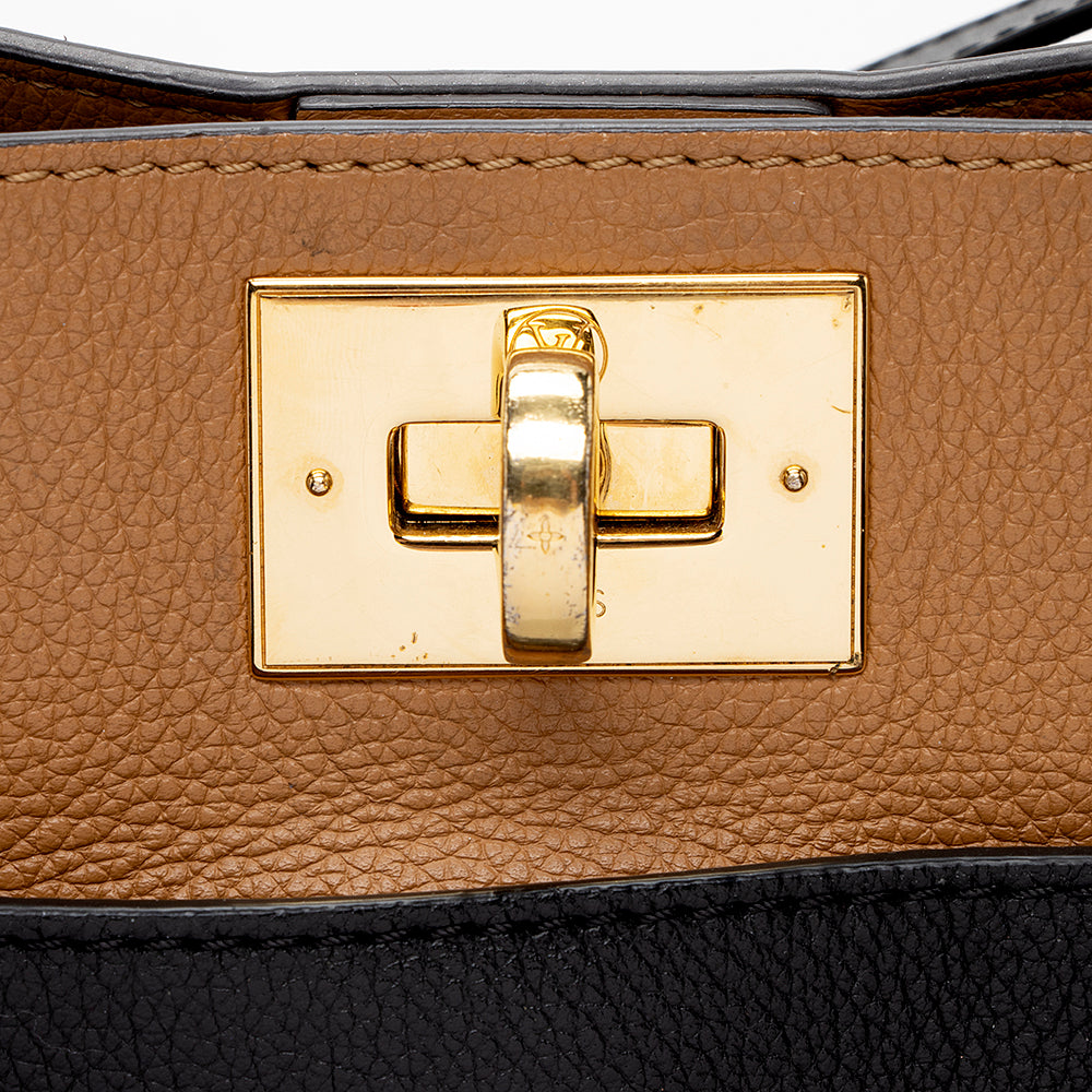 Louis Vuitton Calfskin Monogram Canvas On My Side MM Satchel - image 10