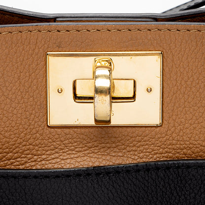 Louis Vuitton Calfskin Monogram Canvas On My Side MM Satchel - image 10