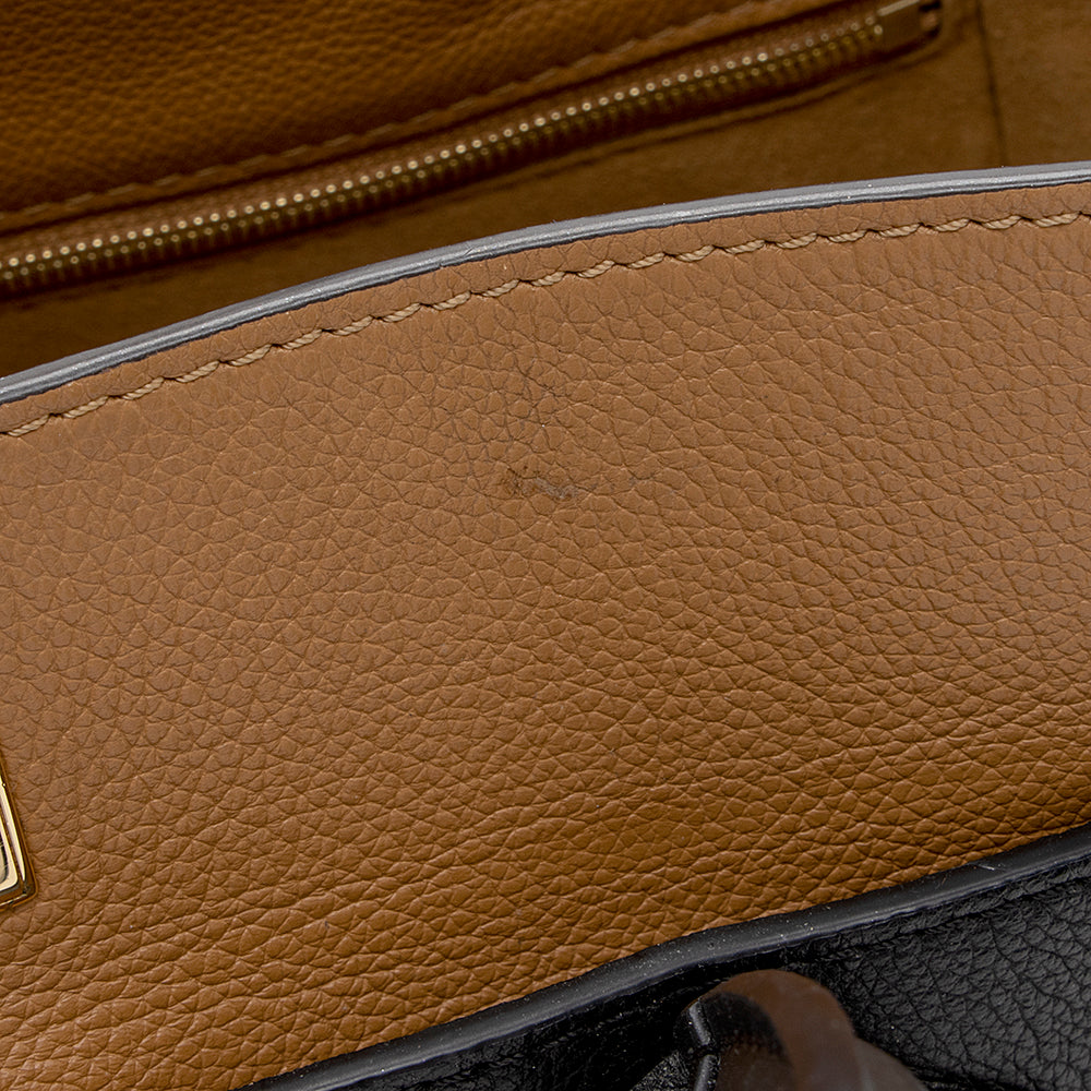 Louis Vuitton Calfskin Monogram Canvas On My Side MM Satchel - image 12