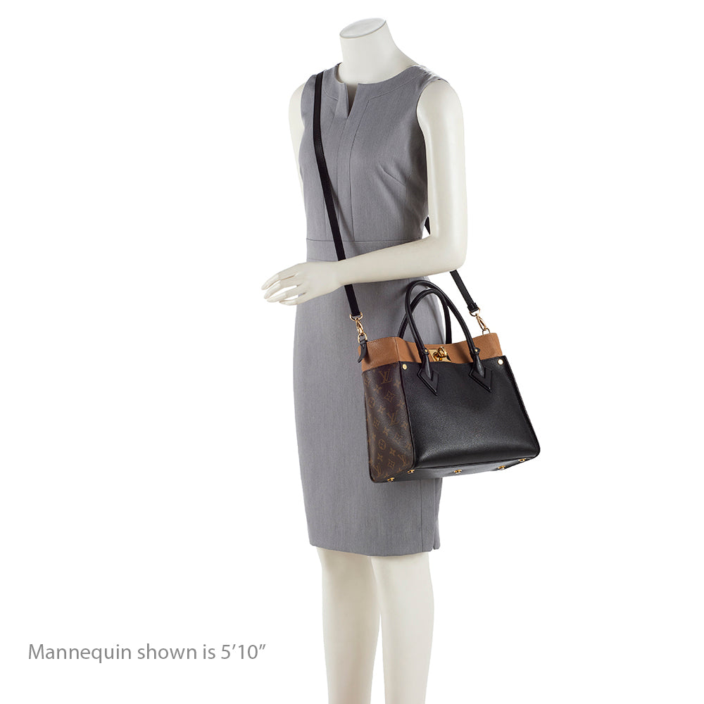 Louis Vuitton Calfskin Monogram Canvas On My Side MM Satchel - image 5
