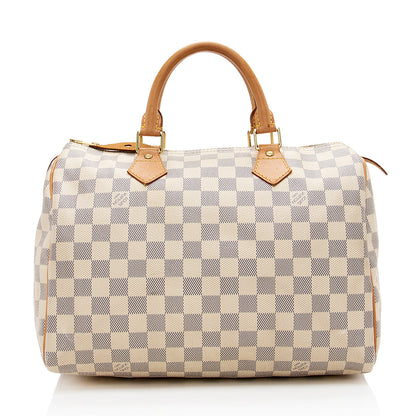 Louis Vuitton Damier Azur Speedy 30 Satchel - photo 3
