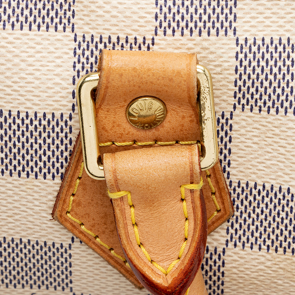 Louis Vuitton Damier Azur Speedy 30 Satchel - image 14