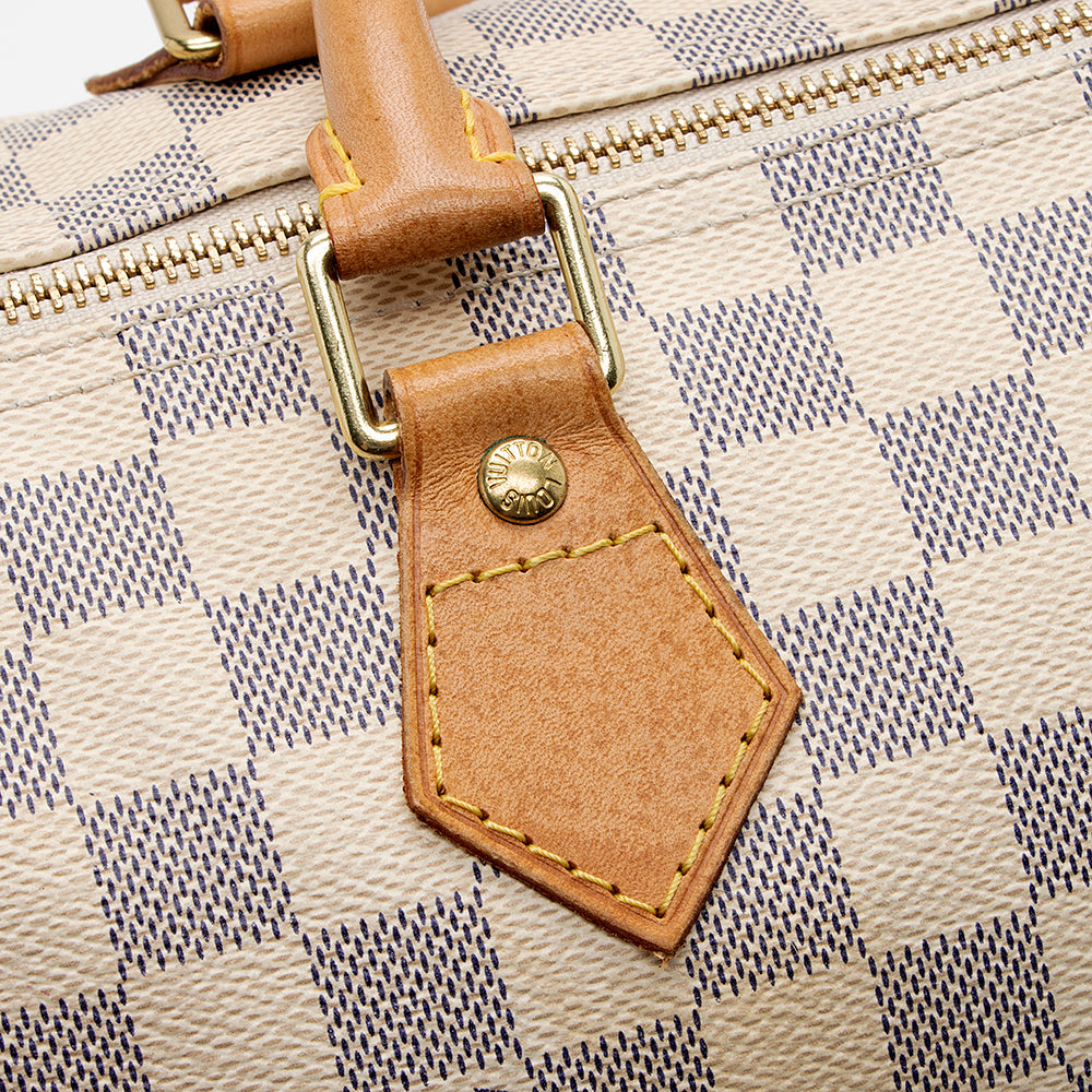 Louis Vuitton Damier Azur Speedy 30 Satchel - image 15