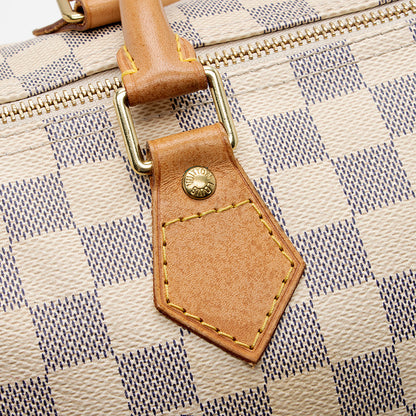 Louis Vuitton Damier Azur Speedy 30 Satchel - image 15