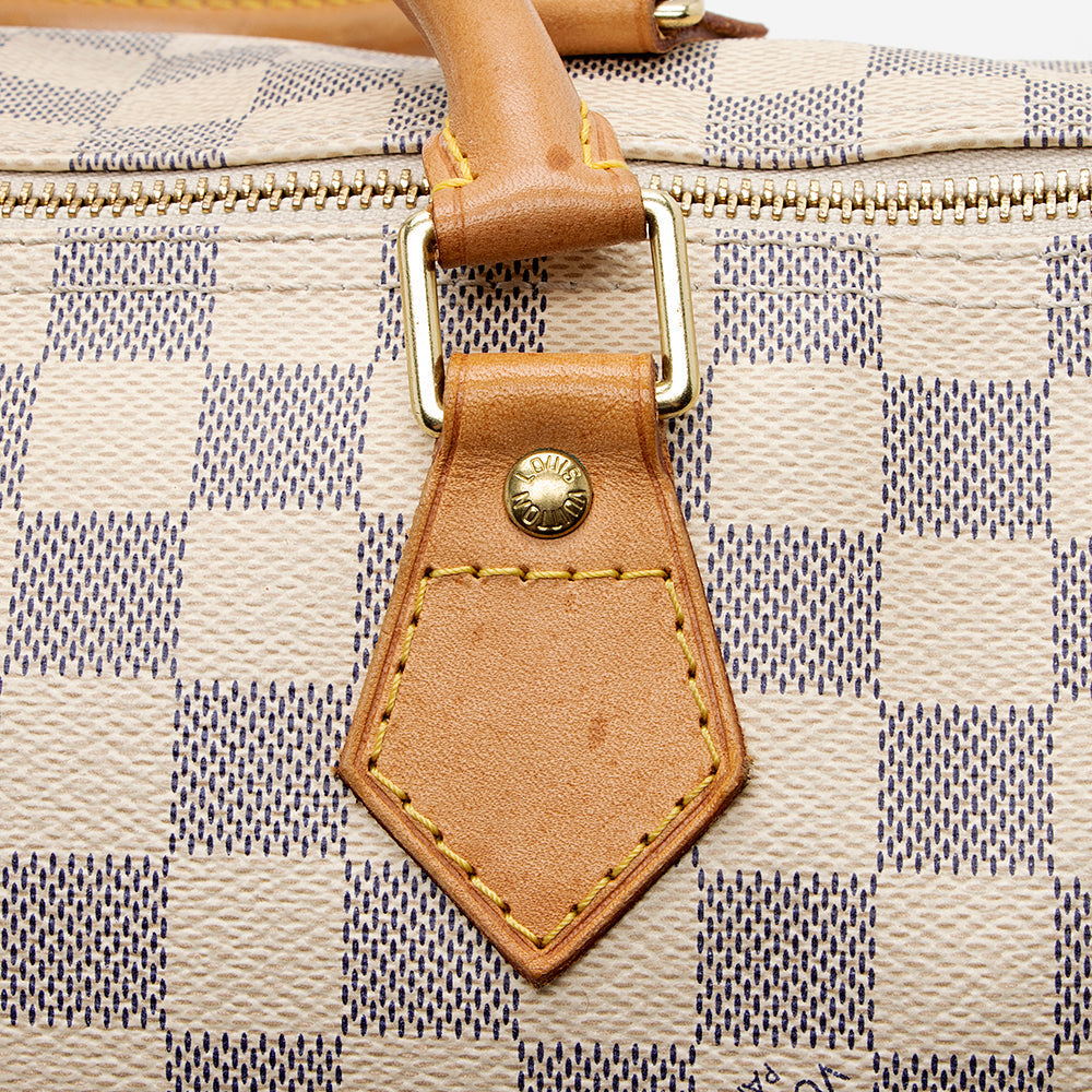 Louis Vuitton Damier Azur Speedy 30 Satchel - image 16