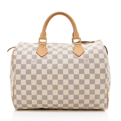 Louis Vuitton Damier Azur Speedy 30 Satchel - photo 1