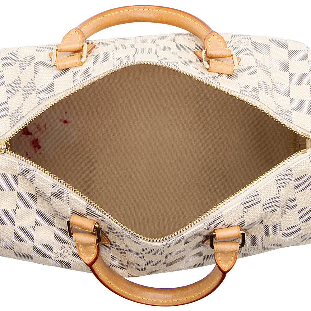 Louis Vuitton Damier Azur Speedy 30 Satchel - image 7