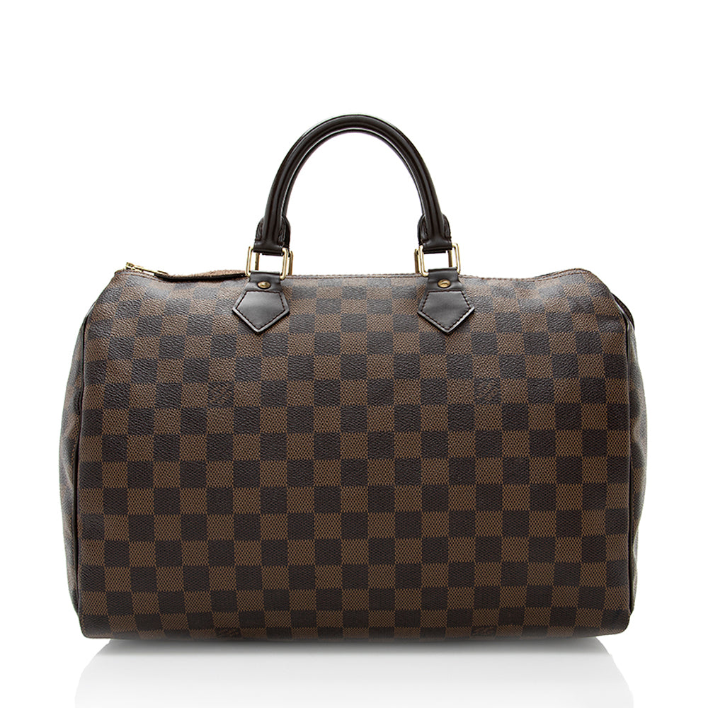Louis Vuitton Damier Ebene Speedy 35 Satchel - photo 3
