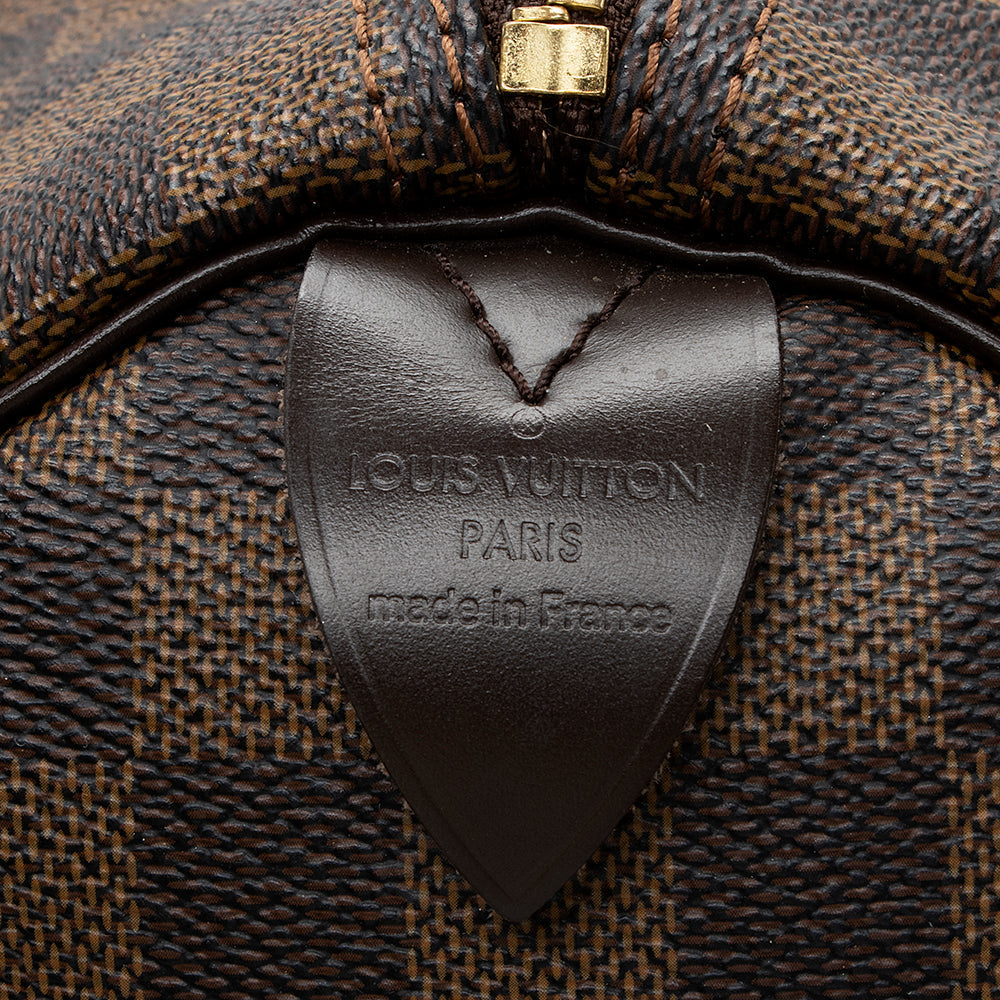 Louis Vuitton Damier Ebene Speedy 35 Satchel - photo 8