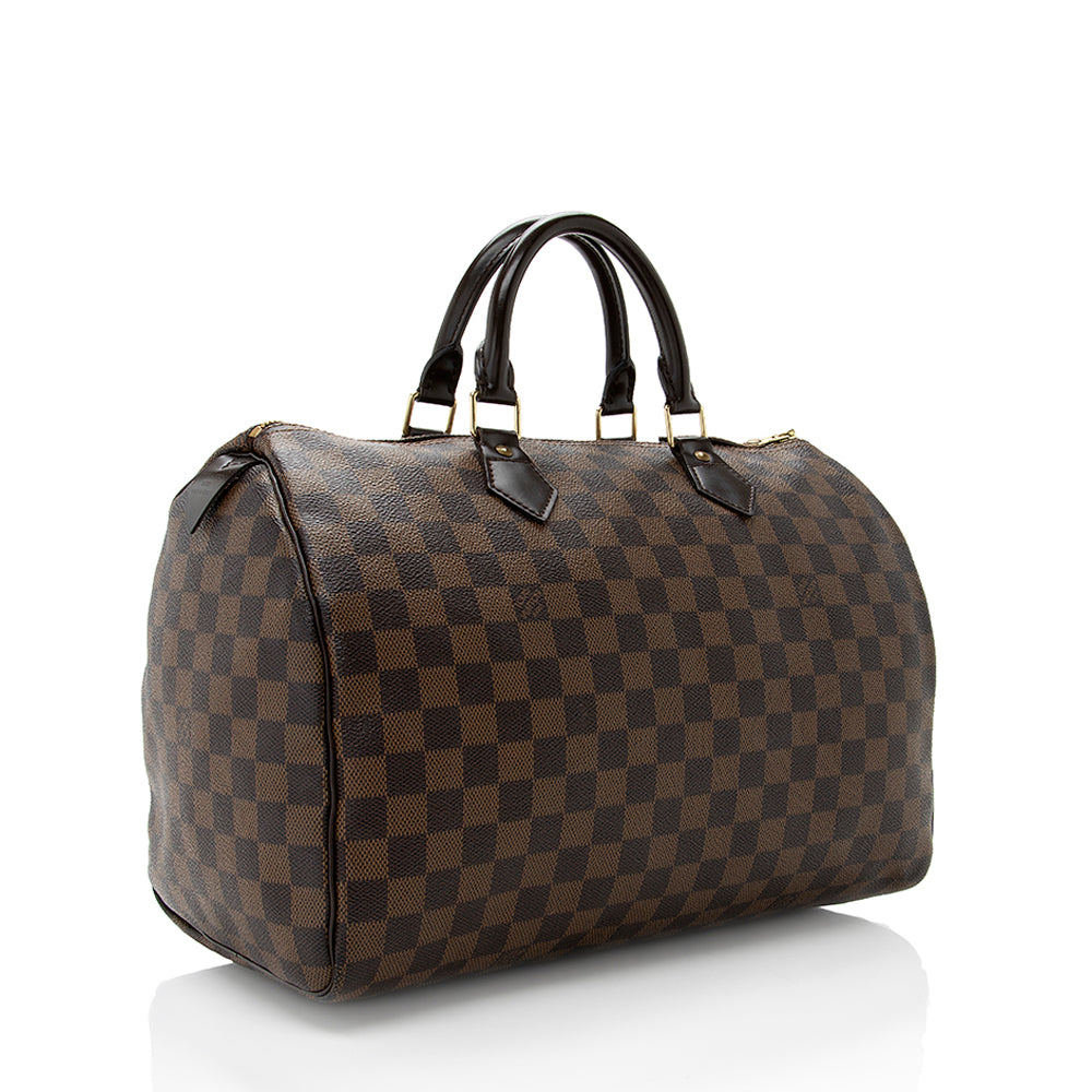 Louis Vuitton Damier Ebene Speedy 35 Satchel - photo 2