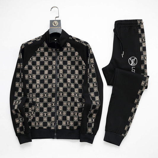 Louis Vuitton Damier Monogram Jacquard Tracksuit Black - photo 1