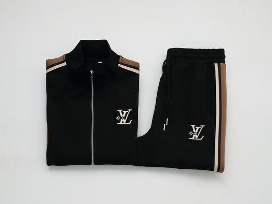 Louis Vuitton LV Embroidered Side Stripe Tracksuit Black Technical Jersey - photo 2