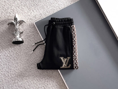 Louis Vuitton LV Monogram Side Stripe Tracksuit - Black Technical Knit Zip Jacket & Pants Set - photo 4