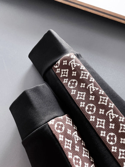 Louis Vuitton LV Monogram Side Stripe Tracksuit - Black Technical Knit Zip Jacket & Pants Set - photo 6