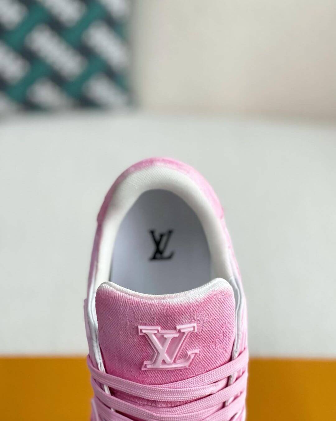 Louis Vuitton LV Denim Pink Trainer Sneaker - photo 2