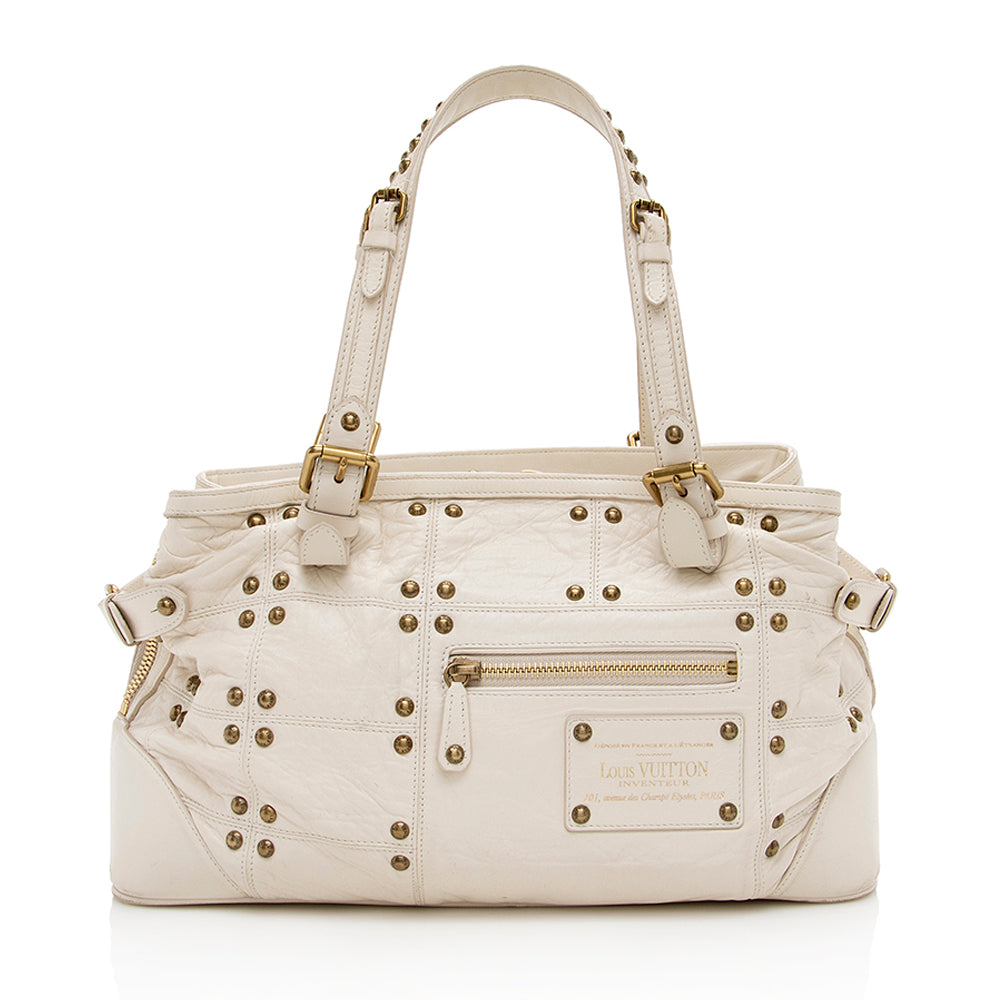 Louis Vuitton Leather Limited Edition Riveting Satchel - photo 3