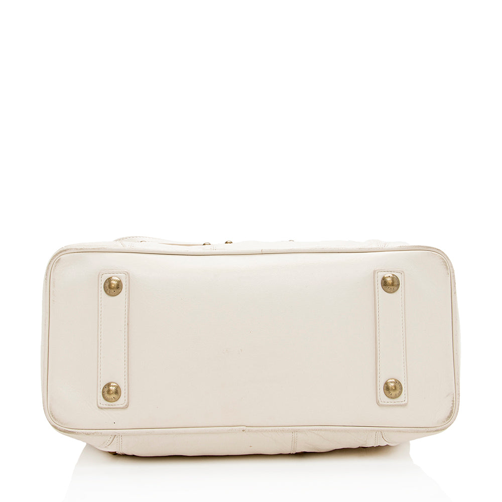 Louis Vuitton Leather Limited Edition Riveting Satchel - photo 4
