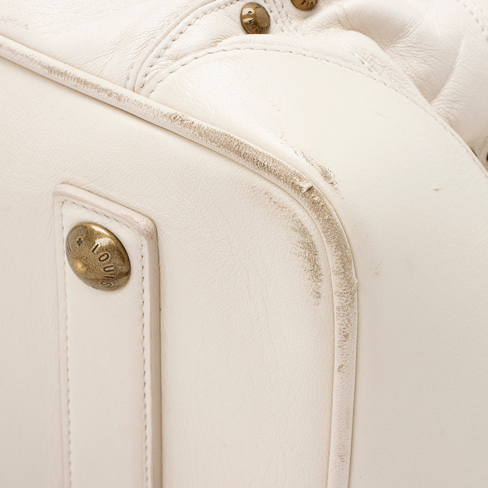 Louis Vuitton Leather Limited Edition Riveting Satchel - image 20