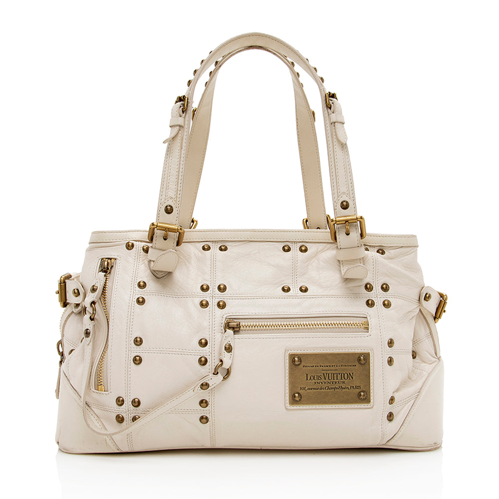 Louis Vuitton Leather Limited Edition Riveting Satchel - photo 1