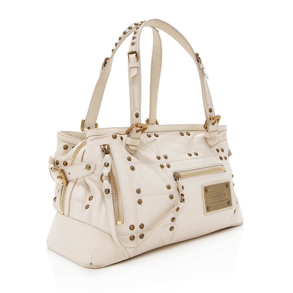 Louis Vuitton Leather Limited Edition Riveting Satchel - photo 2