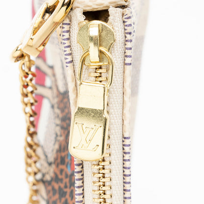 Louis Vuitton Limited Edition Damier Azur Animation Giraffe Mini Pochette Accessoires - image 7