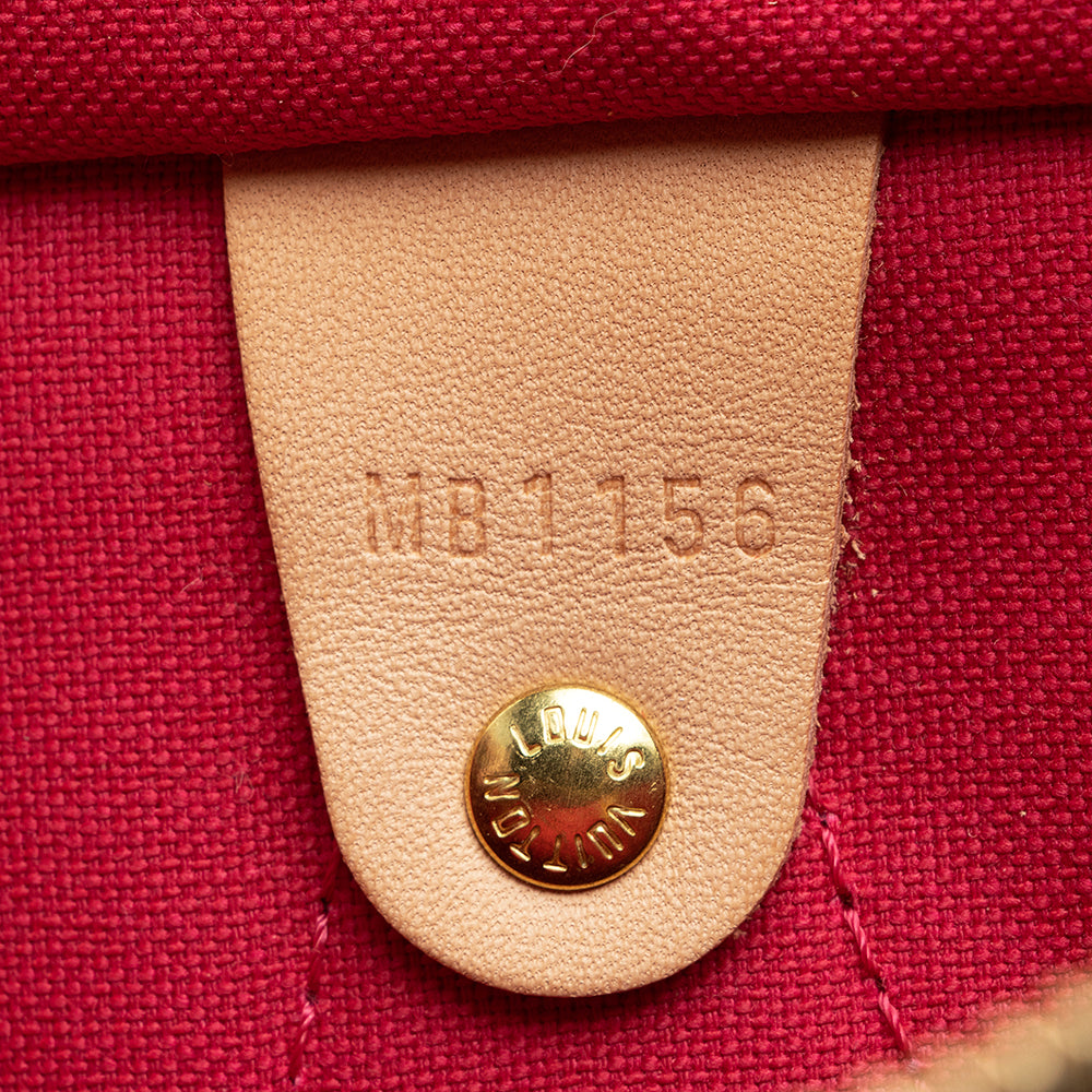 Louis Vuitton Limited Edition Monogram Canvas Chain Flower Speedy 30 Satchel - photo 6