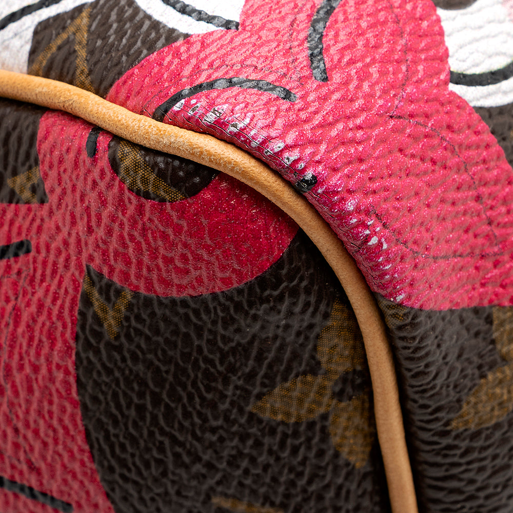 Louis Vuitton Limited Edition Monogram Canvas Chain Flower Speedy 30 Satchel - photo 13